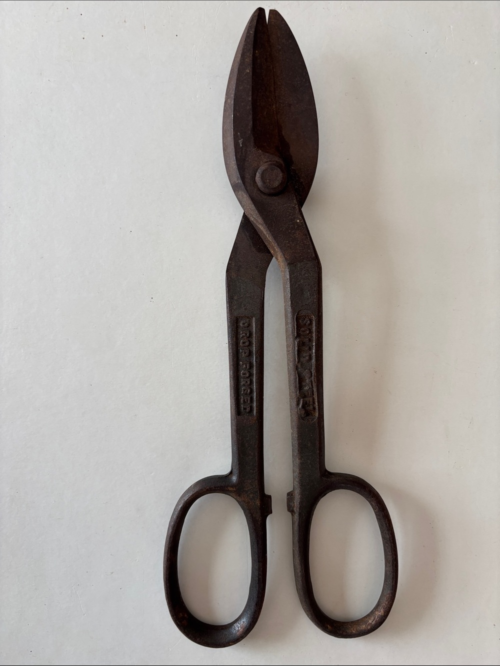 Wiss Vintage Patina Snips Steel garden Tool cutting shears Rustic Farm Scissors